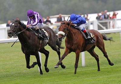 REWILDING (Right) gets up to beat SO YOU THINK in the G1 Prince of Wales's Stakes